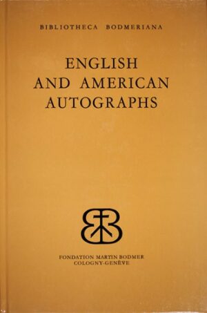 English and American Autographs in the Bodmeriana